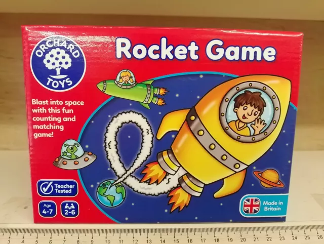 Orchard Toys 029 Rocket Game, NEW Age 4-7yo 2-6 Players Counting Matching Game