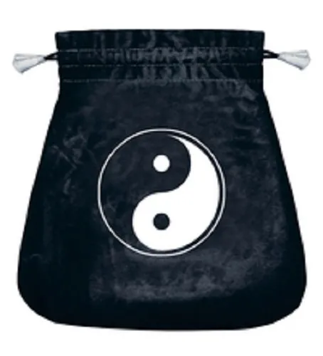 ~ Velvet Black Yin Yang Bag for Tarot Oracle Runes Wiccan Pagan Witch