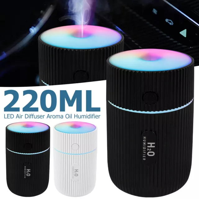 USB Air Diffuser Aroma Oil Humidifier Night Light Up Home Relax Defuser oo