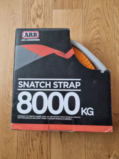 ARB SNATCH STRAP Bergegurt 9M X 60MM BRUCHLAST 8 T, 20% ELASTISCH Abschleppseil