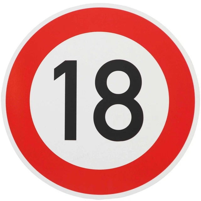 STVO VERKEHRSZEICHEN 18KM/H 274-18 420mm Verkehrsschild ...