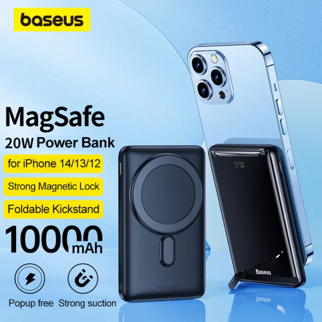 Baseus Magnetic Power Bank PD 20W Wireless Portable Charger External Battery