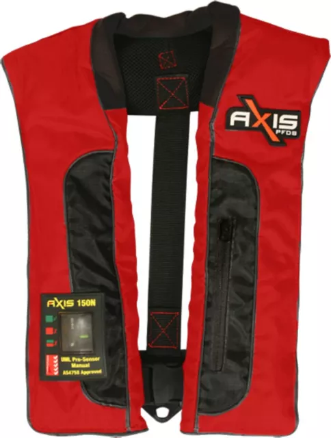 Axis PFD Pro MK2 Adult Manual Inflatable Life Jackets Offshore 150 Red