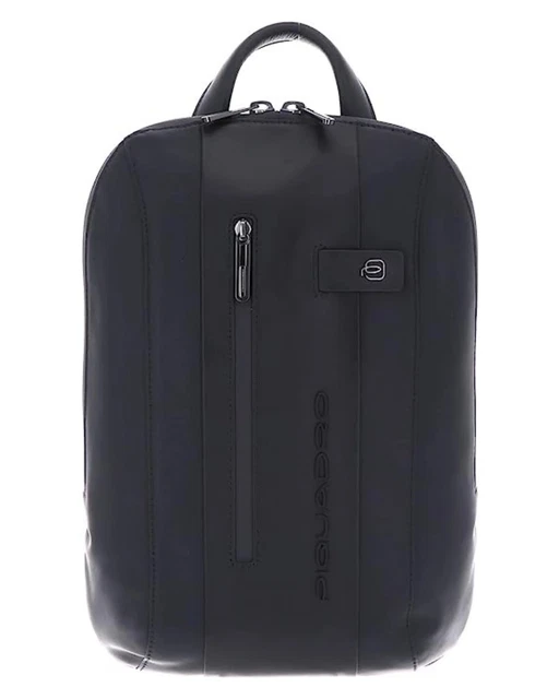 PIQUADRO – Zaino Uomo Porta PC 13 – Pelle di Alta Qualità – Colore Blu