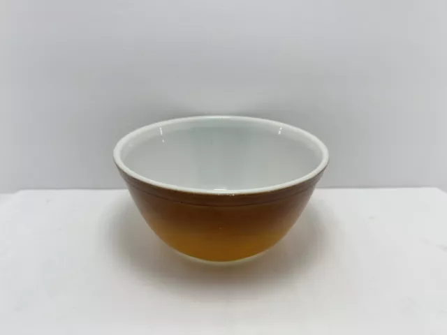 Vintage Pyrex #402 1 1/2 Qt-1.5 L Old Orchard Brown Nesting Mixing Bowl Medium