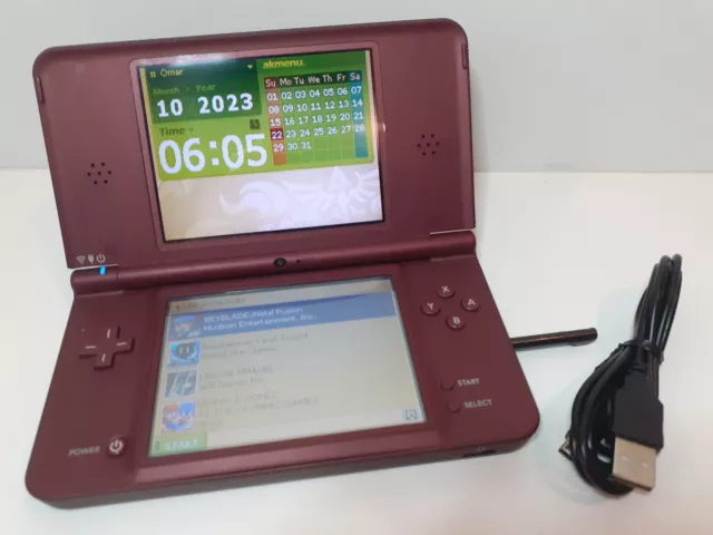 Restored Nintendo DSi XL (Burgundy) Handheld Video Game Console with Stylus  and Charger (Refurbished) 