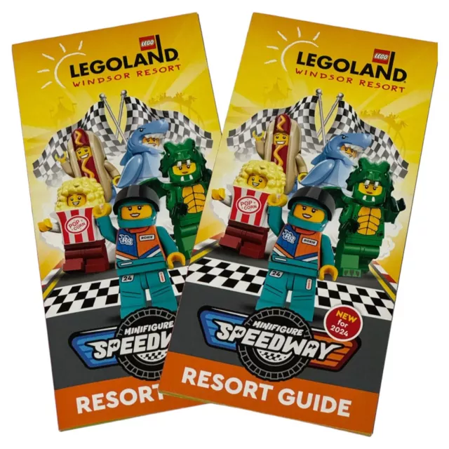 SET OF 2 Legoland Windsor 2024 Park Map Guide NOT TICKETS Brand New