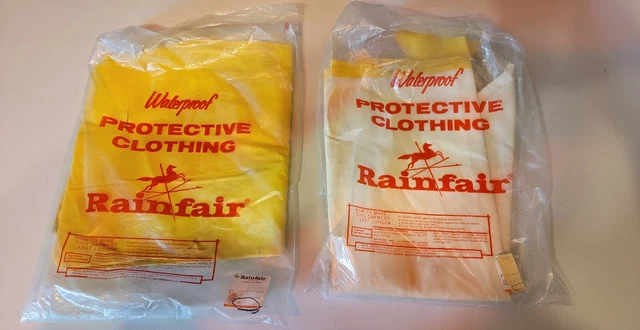 New In Pkg Rainfair Water Proof Foul-Weather Protective Clothing~Raincoat~Size M