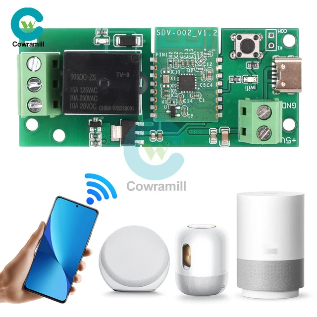 SINGLE CHANNEL BLUETOOTH WIFI inching Selflocking Module Relay Switch