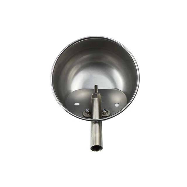 1 pz 304 ciotola per acqua potabile per maiale in acciaio inox I8U4