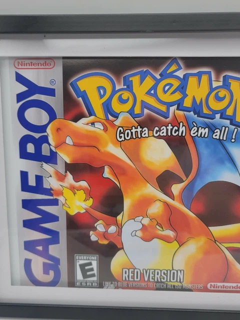 Pokemon Red Gameboy Charizard 8x10 framed art