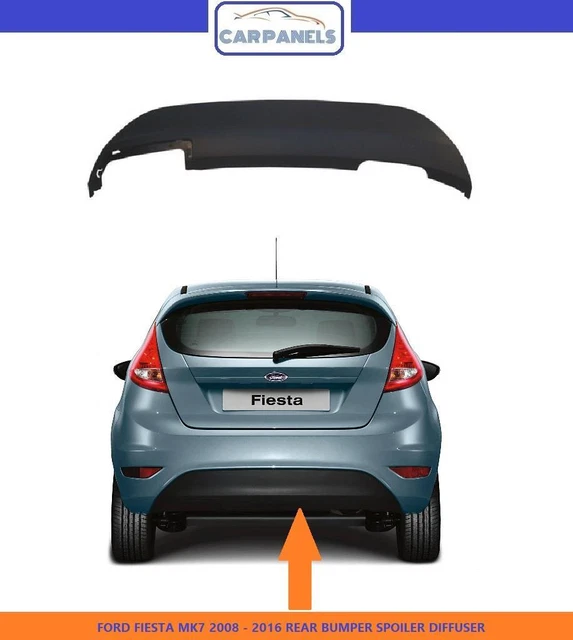 Ford Fiesta Rear Bumper Spoiler Diffuser Mk7 2008 - 2016 Lower Not Sport