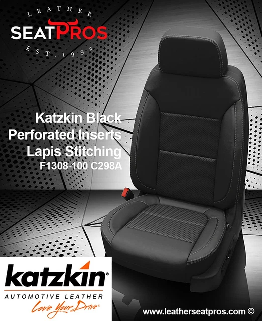 LEATHER SEAT COVERS 20192022 Chevrolet Silverado Crew Double Cab Black