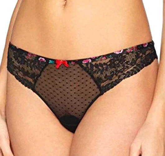 Tanga Porte-jarretelles Aubade En Dentelle Framboise – Lingerie Sexy Et Confortable Taille S/38