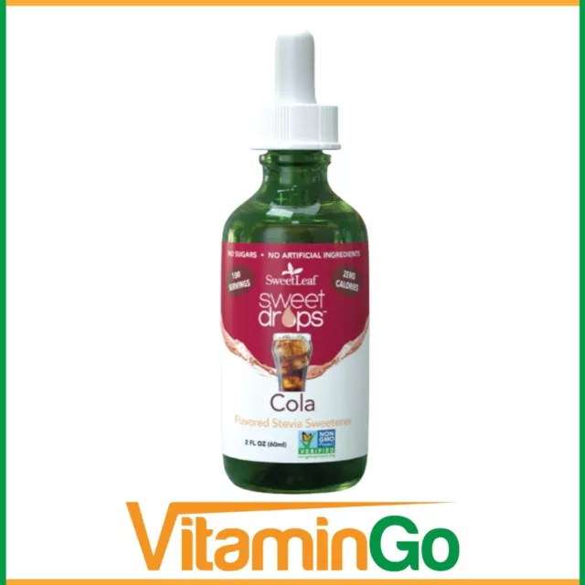 Sweetleaf Sweet Drops Cola 2fl oz | 288 porzioni | Keto Friendly | Zero Zuccheri