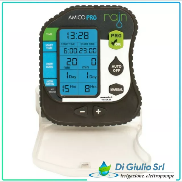 Programmatore Rain Amico Pro 4 Zone Centralina 9 Vdc Ip68 Orto Giardino