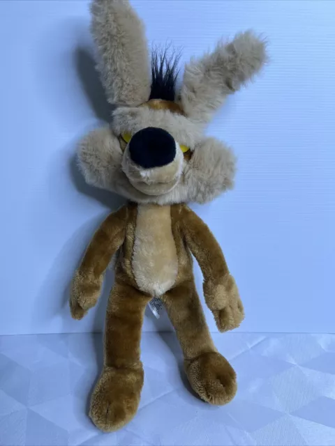 WILE E COYOTE Plush Soft Stuffed Toy Warner Bros  40cm Looney Tunes 1993