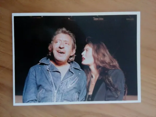 JANE BIRKIN SERGE GAINSBOURG carte postale photo vintage