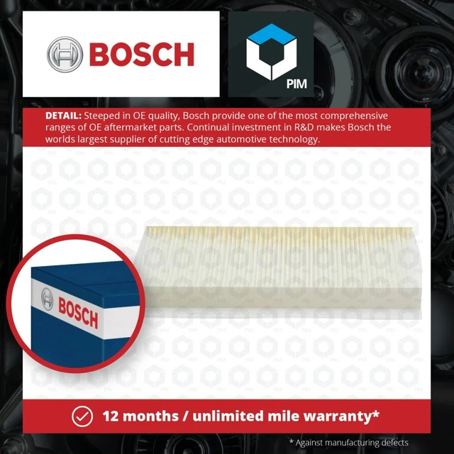 Filtro polline/cabina adatto a FORD FOCUS Mk1 1.6 98-05 Bosch TAMT16N619F2CS Nuovo
