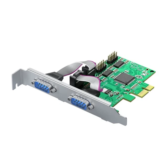 Pci-e To RS-232 Serial Port Adapter Card PCIE to DB9 Expansion Converter
