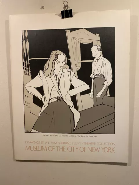 William Auerbach-Levy, New York City Museum 1942 Theater Collection,Plate Signed