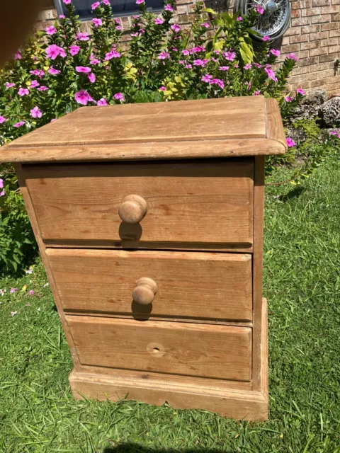 Hand Made Pine Small Chest of Drawers, looks old; made 1980's