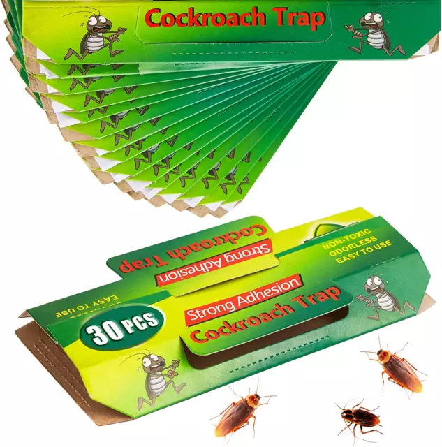 Cockroach Trap, Pack of 30, Bed Bugs Cockroach Control Agent Against Cockroaches