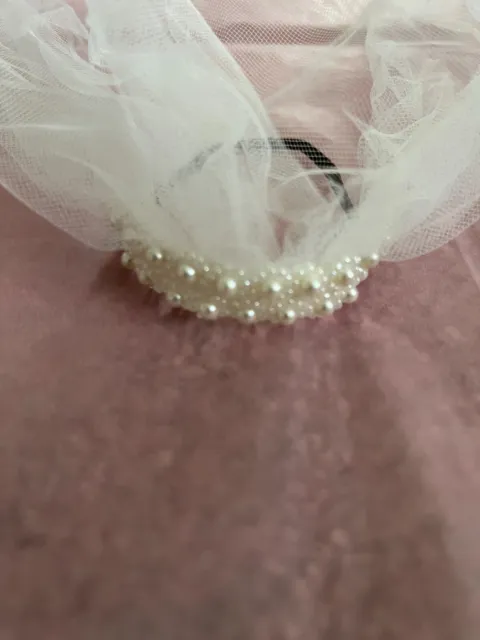 Madame Alexander Cissette Bridal Veil with Pearl headband Fits 9 inch Doll
