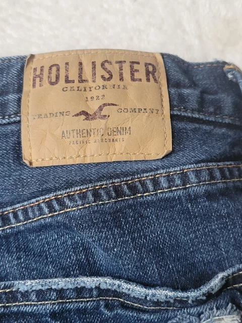 PANTALONES DE MEZCLILLA HOLLISTER Bootcut para hombre W32 L34 azul