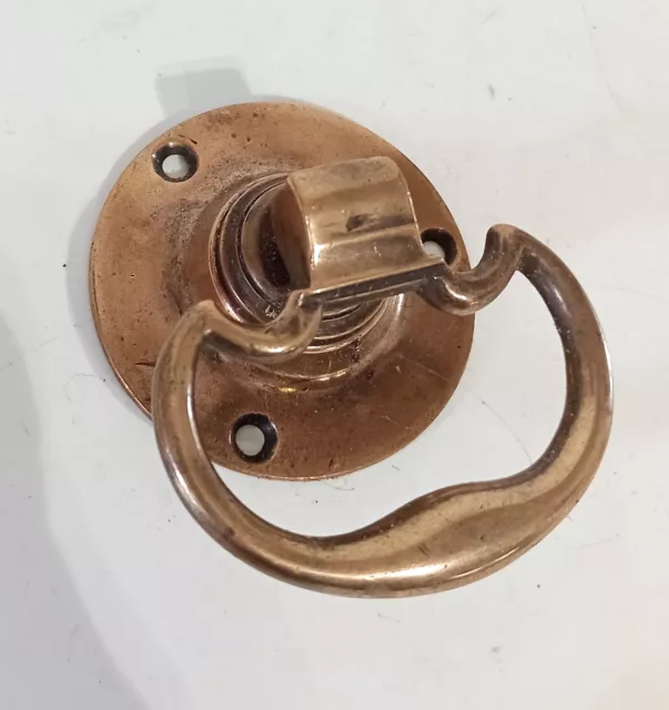 Georgian Brass/Bronze Carriage Door Knob Centre Pull Handle Victorian