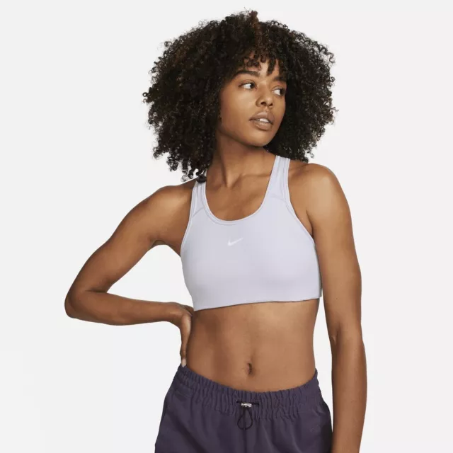 Nike Swoosh Women's Medium-Support 1-Piece Pad Sports Bra, size M, (23)