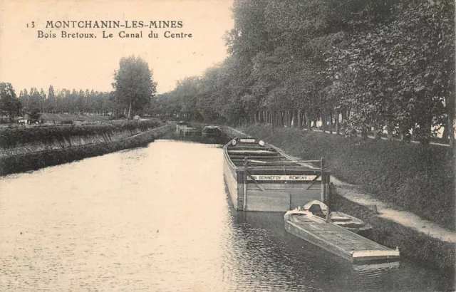 CPA MONTCHANIN-LES-MINES - Bois Bretoux - Le canal du centre   (128997)