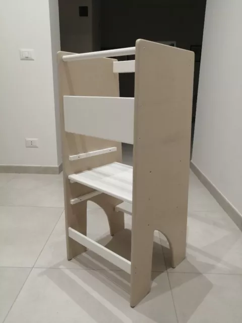 Torre da cucina per bambini 3in1 sgabello da apprendimento con gradino da  scrivania scivolo per mobili montessori torre di supporto pieghevole -   Italia