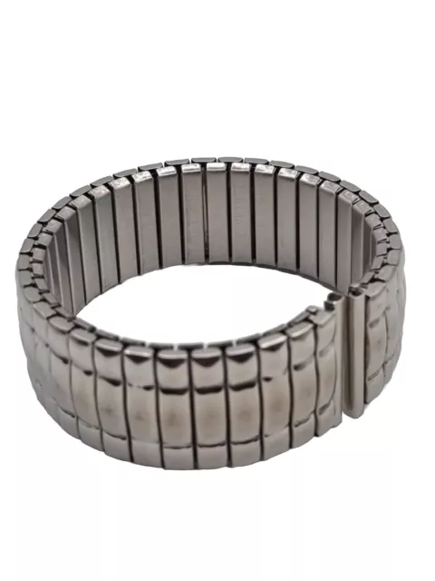 Edelstahl Stretch-Uhrenarmband Metall Zugband Flexband  Silbern 12 14 16 18 20