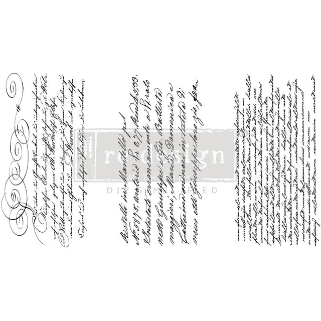 Prima Marketing Rediseño Decoración Transferencias 6""X12"" 3/Hojas-Carta Secreta -RE65769