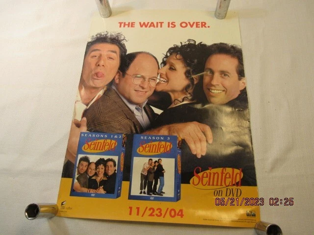 Seinfeld 2004 Retailer Poster. Promo For Initial DVD Release. Seinfeld 2004 Retailer Poster. Promo For Initial DVD Release.
