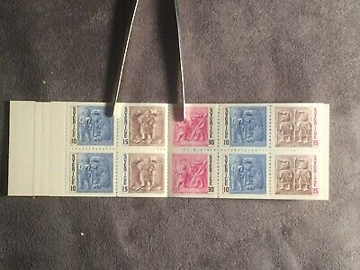 Scott #727-730A Set Of 2 Booklets Red & Blue 1967 Sweden Booklet/Pane/Stamps Mnh