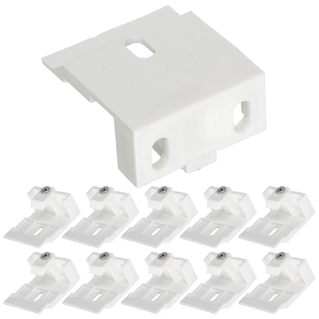 10 PCS CURTAIN Brackets Holders Clips Blinds Support Frame £7.