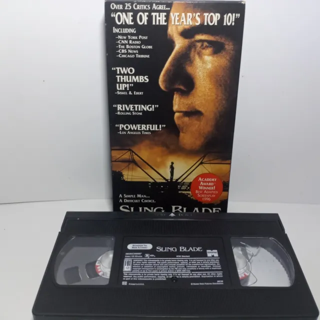 Sling Blade (VHS, 1997) Billy Bob Thornton,Dwight Yoakum,J.T. Walsh,John Ritter