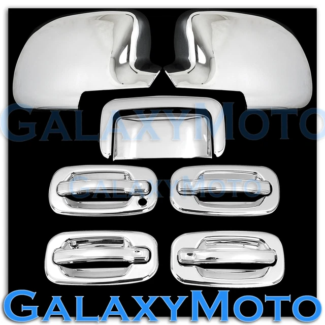 00-06 GMC Yukon+XL Chrome Full Mirror+4 Door handle+no PSG KH+Tailgate Cover SUV