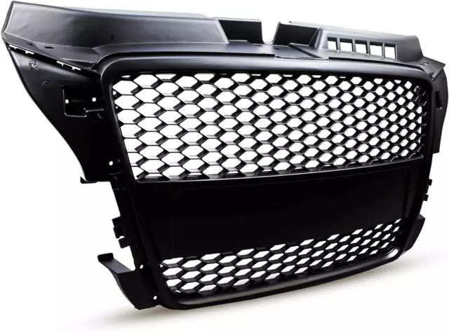 For Audi A3 S3 8P 2008-2012 Rs Style Gloss Black Front Radiator Bumper Grille
