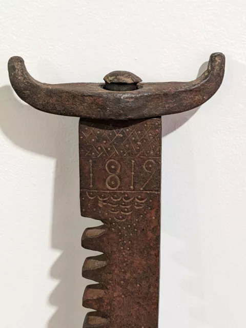 1819 Antique Conestoga Wagon Jack, Signed & Dated