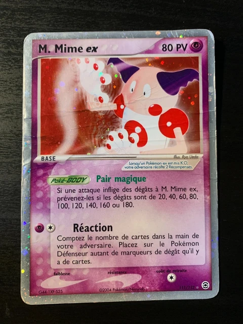 Carte Pokémon : M. Mime EX 111/112 Ex Rouge Feu Vert Feuille Française