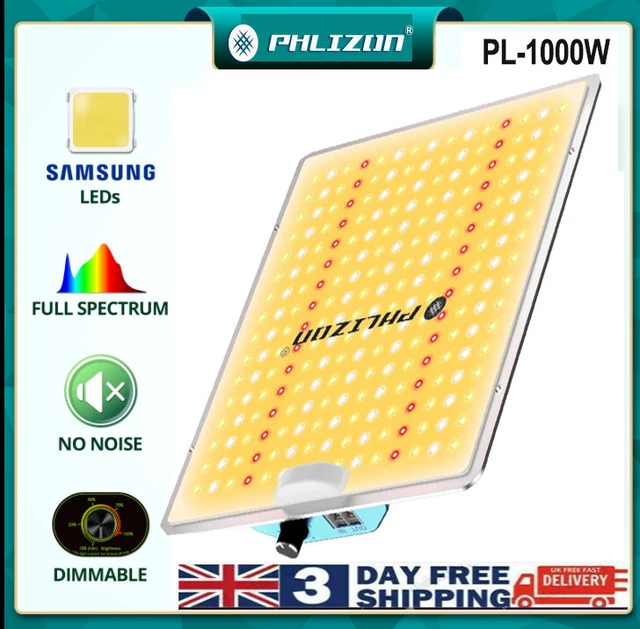 1000W FULL SPECTRUM LED Grow Light Samsung LM281B for Indoor Plant Veg ...