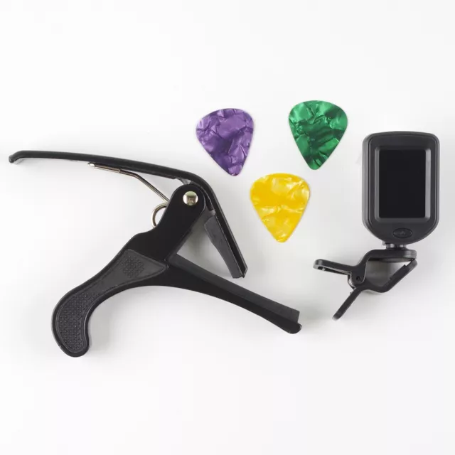 Gitarrentuner Clip-On Für Gitarren Gitarren-Plektren Gitarren-Tuner Kit