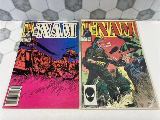 The Nam 13 14 16 27 29 30 32 33 Marvel Comic Book Lot of 9 2
