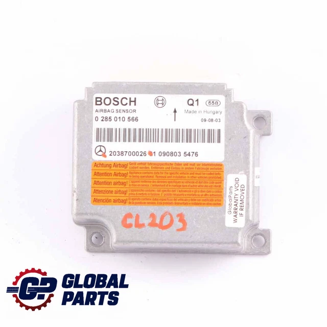 MERCEDES W203 ECU Control Unit Crash Impact Sensor Module Airbag