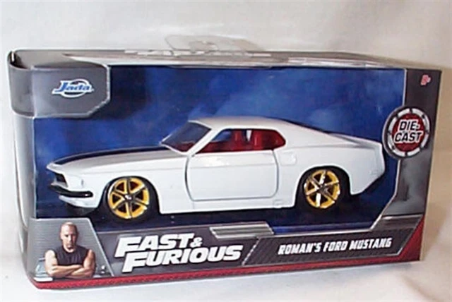 Fast & Furious Romans Ford Mustang Bianco 1-32 Modello Diecast Jada 24075 RBBB