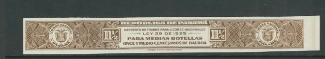 Panamá 1925 Revenue Impuesto De Timbre Para Licores Medias Botellas VF Usado