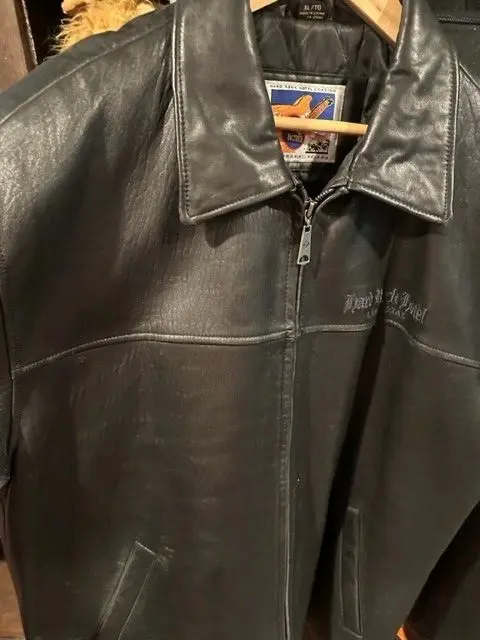 Hardrock Hotel Las Vegas Vintage Men's Leather Jacket